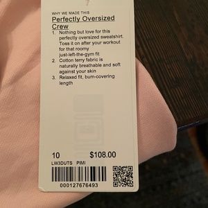 Lululemon Oversized Crew